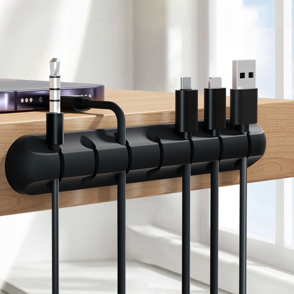 New Black Cable Organizer Flex - Cable Lock Flexible 评论和价格