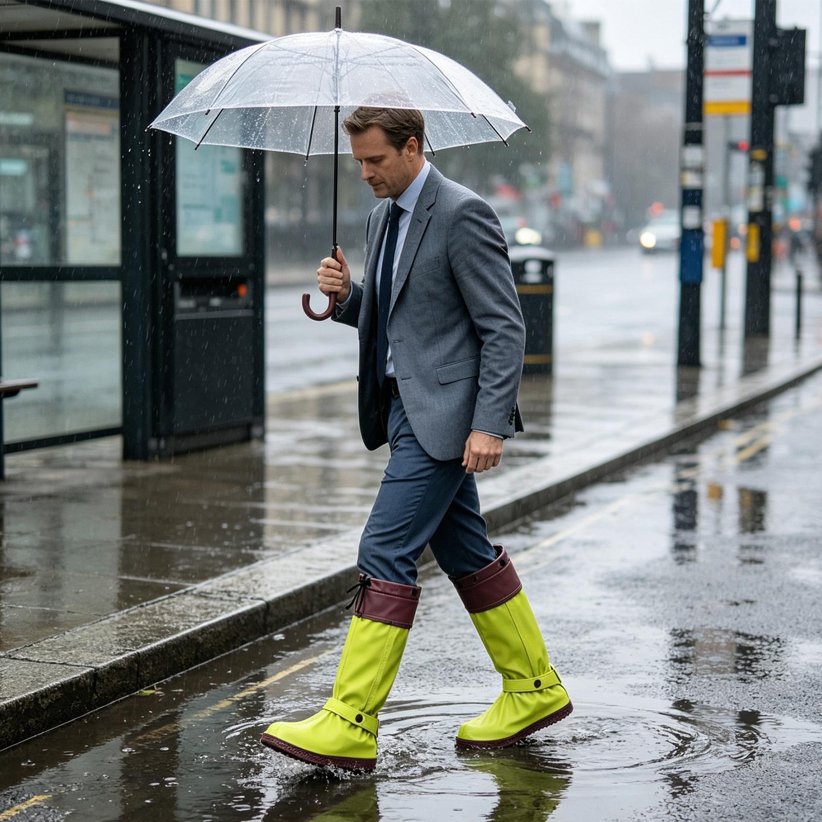 Rain Boot Covers Zipper Reusab - Cycling Commute Shoes 评论和价格
